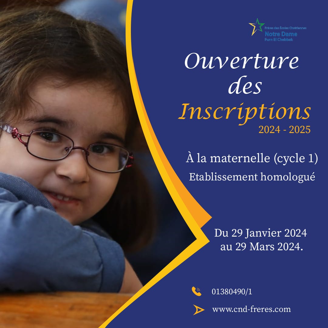 Inscription- Cycle maternelle